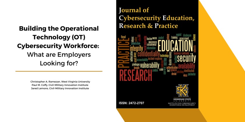 CMI2 Program Managers Co-Author Cyber Article for JCERP Online Journal