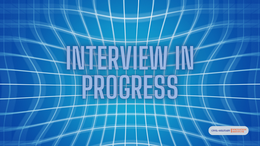 Interview in progress graphic